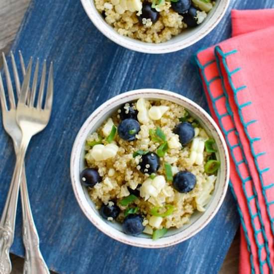 Quinoa Salad with Blueberries - Recipe photo by eatingmadeeasy