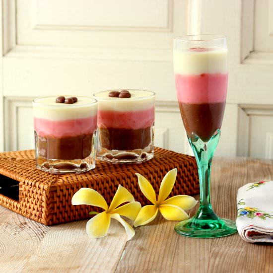 Neapolitan Pudding 三味布丁 - Recipe photo by theinformalchef
