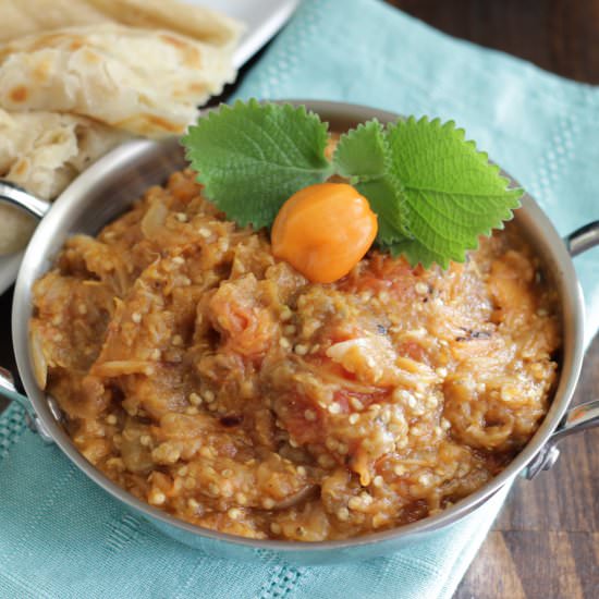 Roasted Eggplant Choka - Recipe photo by tastesspicy