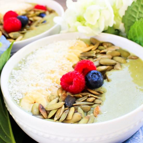Spring Detox Smoothie Bowl - Recipe photo by purethyme