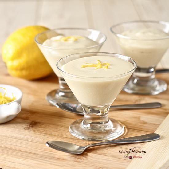 Frozen White Chocolate Lemon Mousse - Recipe photo by Living Healthy With Chocolate