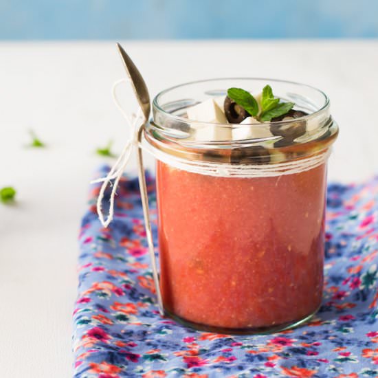 Gazpacho with Watermelon - Recipe photo by trawka cytrynowa