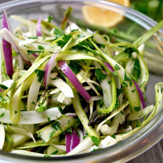 Shaved Asparagus Salad - Recipe photo by LindySez