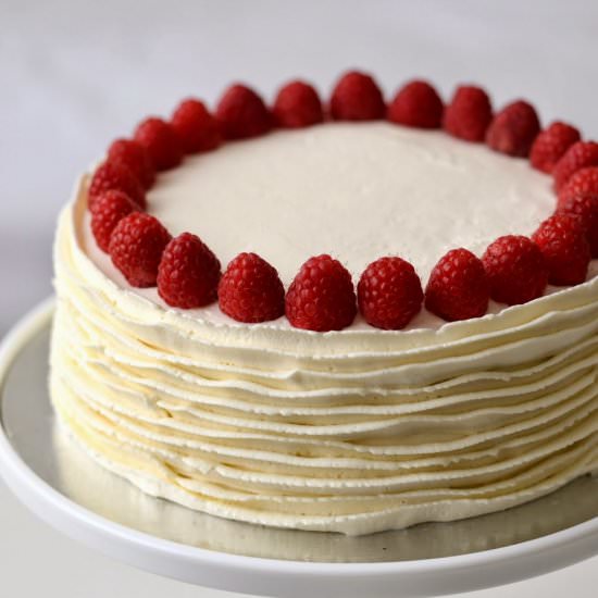 Japanese Cheesecake and Raspberries - Recipe photo by i-heart-baking