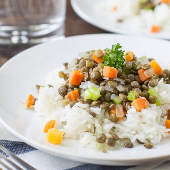 Easy Brown Lentils - Recipe photo by culinaryhill