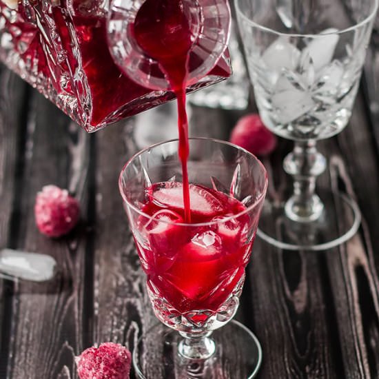 Homemade Raspberry Liqueur Elixir - Recipe photo by Cooks With Cocktails