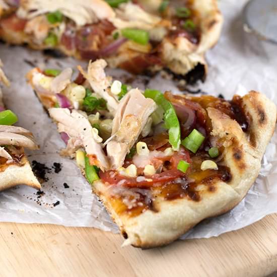Grilled BBQ Chicken Pizza - Recipe photo by Jessica Gavin
