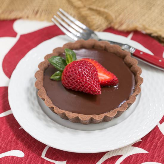 Double Chocolate Tartlets - Recipe photo by thatskinnychickcanbake