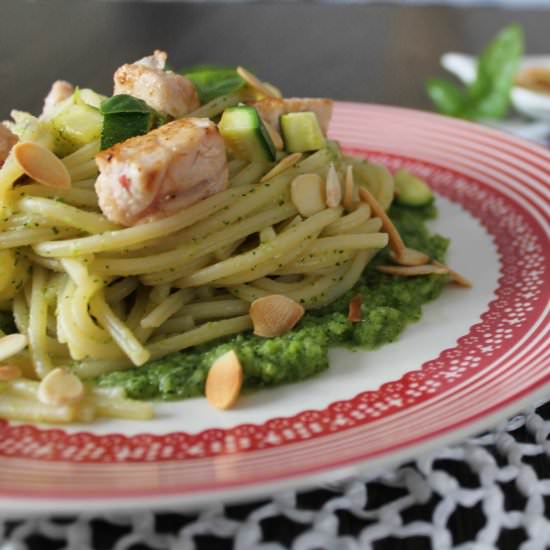 Spaghetti with Swordfish & Zucchini - Recipe photo by Babette23