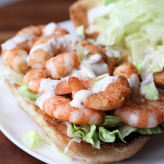 Cajun Shrimp Po’Boy - Recipe photo by TheKitchenWhisperer