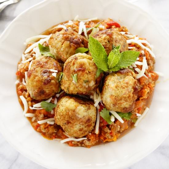 Ground Chicken Breast Meatballs - Recipe photo by theskinnypot