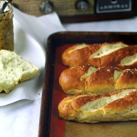 Challah Pretzel Rolls (Vegan) - Recipe photo by Recipe Fiction