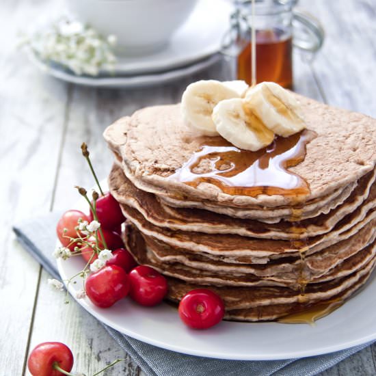 Vegan cinnamon pancakes - Recipe photo by makylab