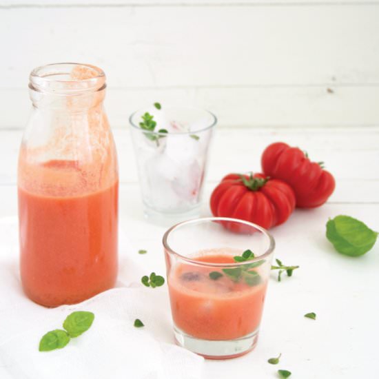 Tomato shots - Recipe photo by A day with V