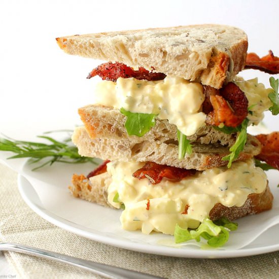 Tarragon and Shallot Egg Salad - Recipe photo by The Chunky Chef
