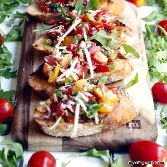 Bruschetta - Recipe photo by TheCottageMarket