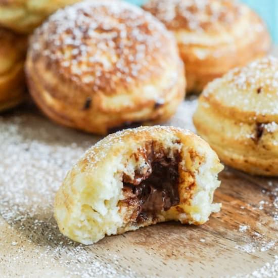 Nutella Aebleskiver - Recipe photo by TaraMar