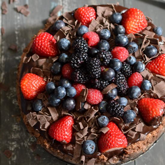 Triple Chocolate Cheesecake - Recipe photo by peachesncreamblog