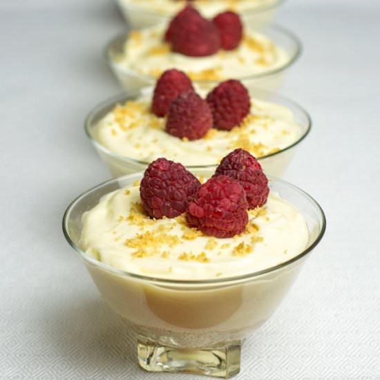 White Chocolate No-Bake Cheesecake - Recipe photo by OrgasmicChef