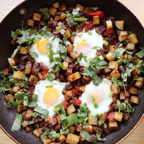 Egg and Chorizo Potato Bake - Recipe photo by TheNoshingBride