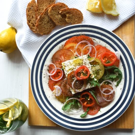 Almost a Greek Salad - Recipe photo by olliebo