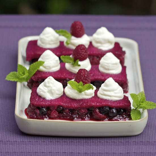Posh Summer Berries Finger Pudding - Recipe photo by Noemies Kitchen