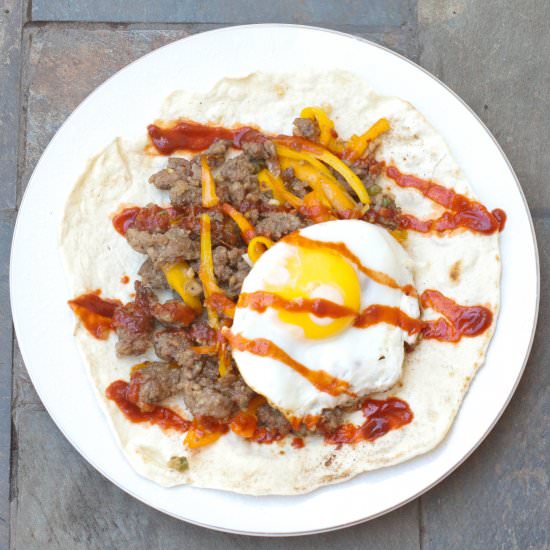 Sausage and Egg Breakfast Burrito - Recipe photo by servedfromscratch