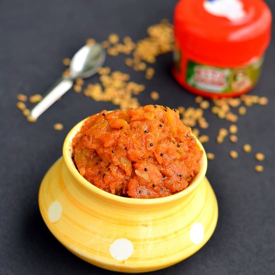 Easy Raw Mango Thokku Recipe - Recipe photo by Chitras food book