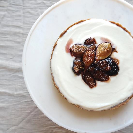 No Bake Cheesecake with Figs - Recipe photo by littlethingsbyjulia