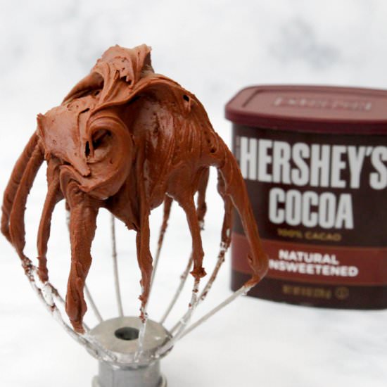 The Best Chocolate Fudge Frosting - Recipe photo by Joan@ Chocolate and more