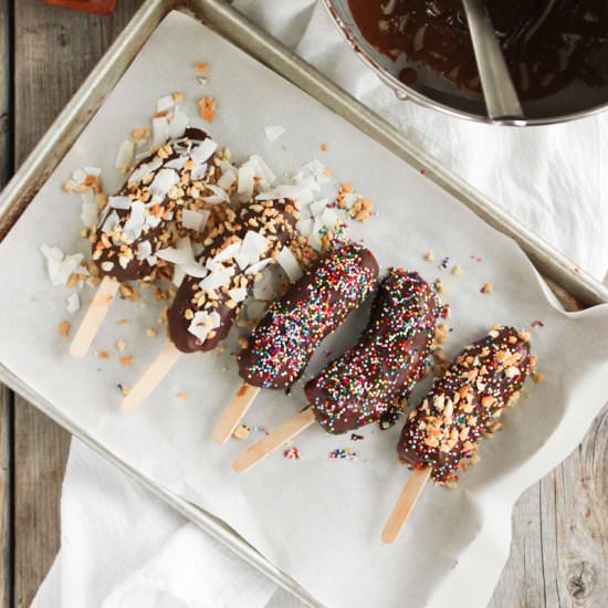 Monkey Tails Frozen Banana Dessert - Recipe photo by simple roots