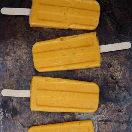 Mango, Cardamom and Yoghurt Pops - Recipe photo by Make do and spend