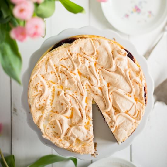 Advocaat and Blackcurrant Cheesecake - Recipe photo by siankoo