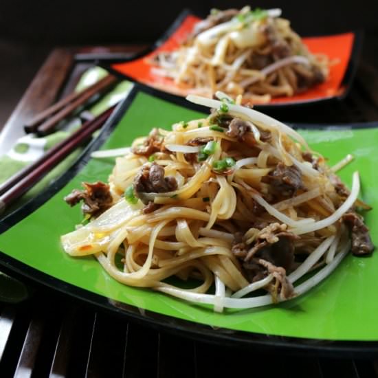 Beef Noodle & Spicy XO Sauce - Recipe photo by Healthy World Cuisine