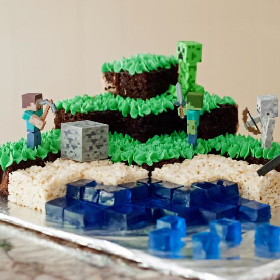 Minecraft Cake - Recipe photo by alialamode