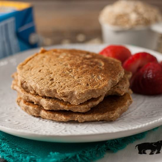 Overnight Oatmeal Cookie Pancakes - Recipe photo by HiddenFruitsAndVeggies