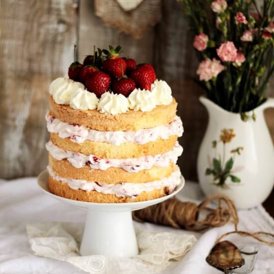 Strawberry layer cake - Recipe photo by Netqa86