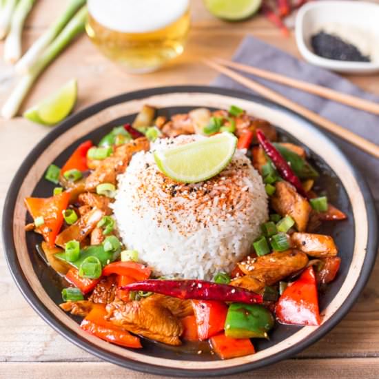 Firecracker Chicken - Recipe photo by KitchenSanctuary