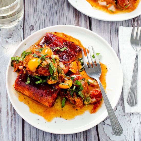 Sweet and Smoky Baked Salmon - Recipe photo by The Endless Meal