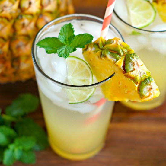 Pineapple, Lime, + Coconut Spritzer - Recipe photo by fearlesshomemaker