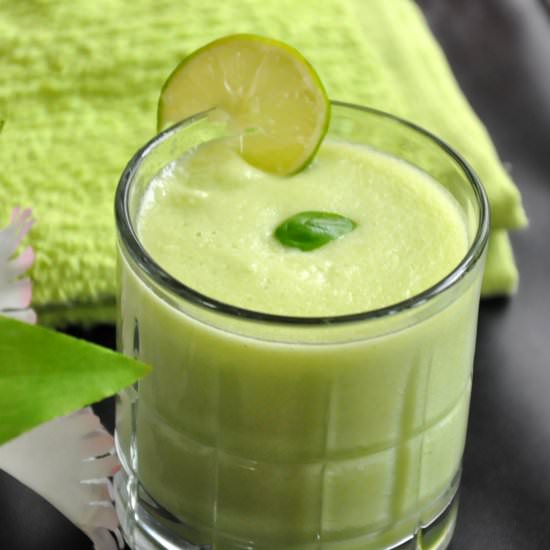 Honeydew Basil Lime Juice - Recipe photo by Praba Bubesh