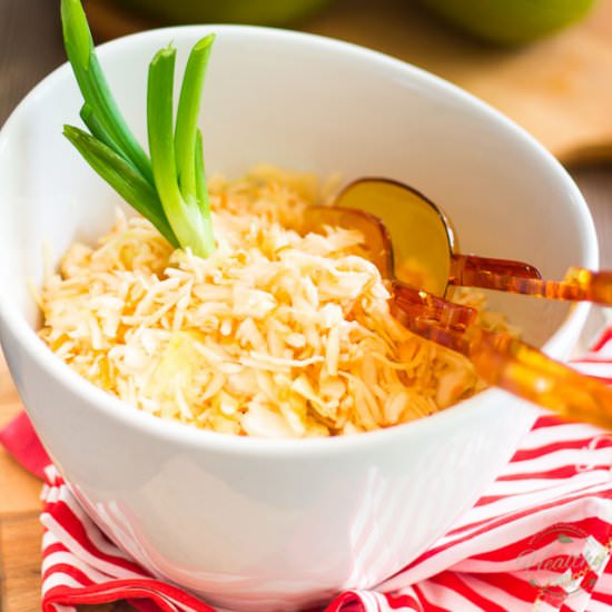 Classic Coleslaw - Recipe photo by The Healthy Foodie