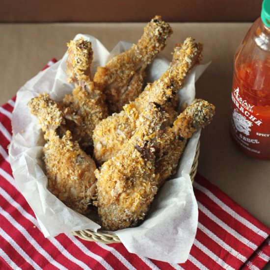 Oven-Fried Buttermilk Chicken - Recipe photo by the tummy train