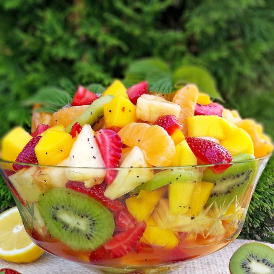Tropical Fruit Salad - Recipe photo by valyastasteofhome.com