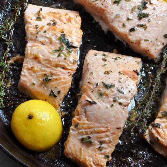 Iron Skillet Salmon - Recipe photo by Cherished Bliss