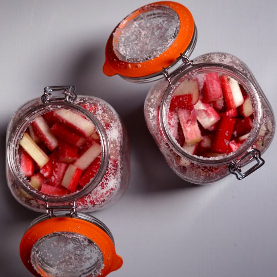 Rhubarb Rum - Recipe photo by Make do and spend