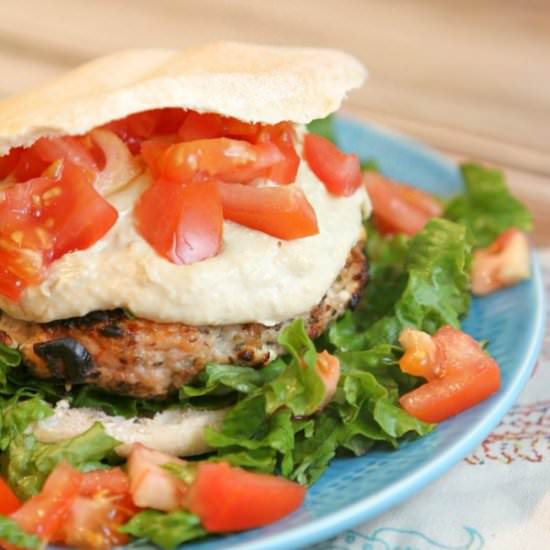 Greek Turkey Burgers - Recipe photo by RecipeGirl