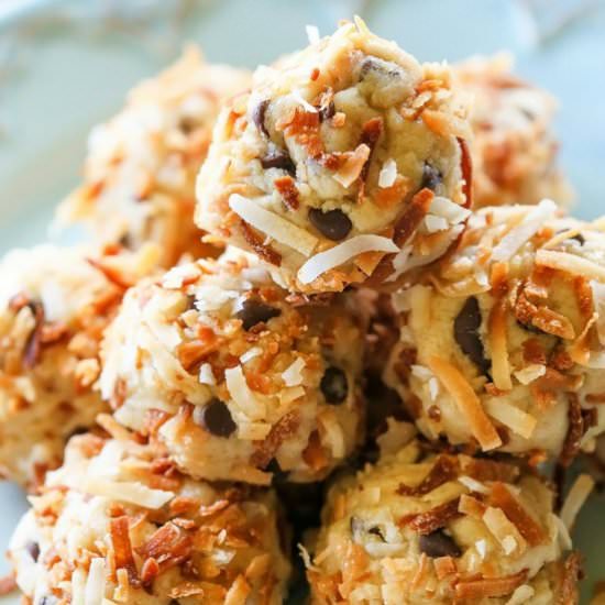 Toasted Coconut Cookie Dough Bites - Recipe photo by cdenney92