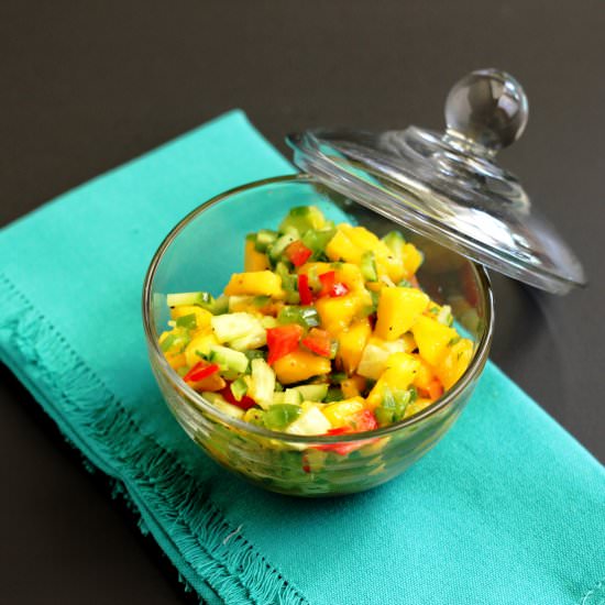 Mango Cucumber Relish - Recipe photo by tastesspicy