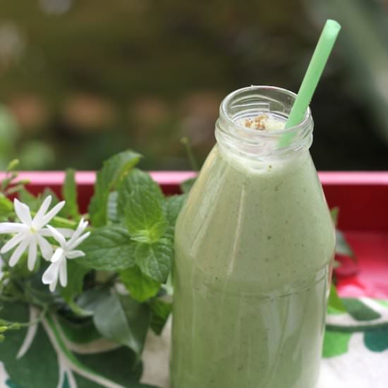 Savoury Green Smoothie - Recipe photo by saffrontrail